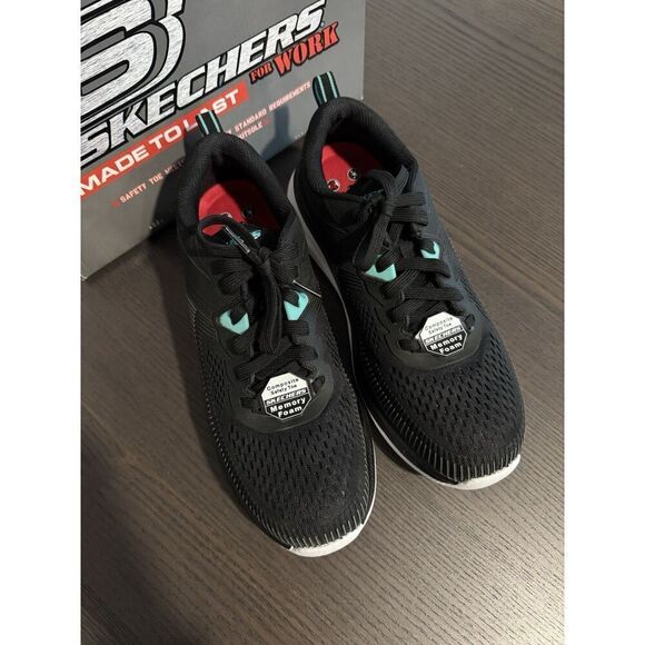 Men’s Sneakers Athletic Shoes SKECHERS Work Jevion Comp Toe 10.5 Slip Resistant - Picture 3 of 7